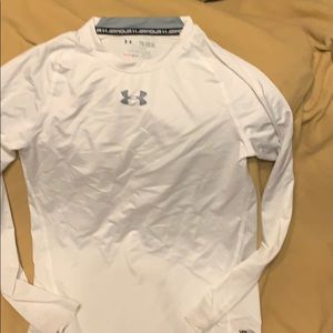 Under Armour “heatgear” white long sleeved top